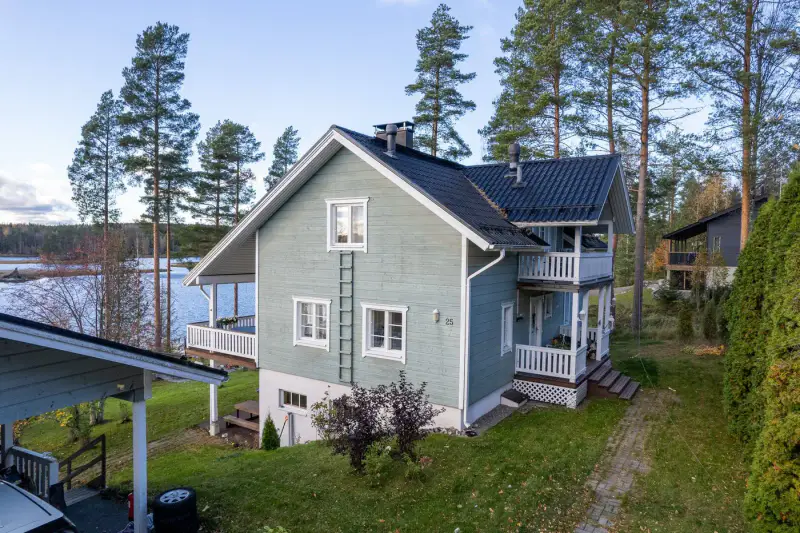 Maison Honkatalo ~187,5 m² (2004) géothermie + sauna vue lac, 1 810 m² et rive privée sablée — Ranta-Keituri / Virrat — 7