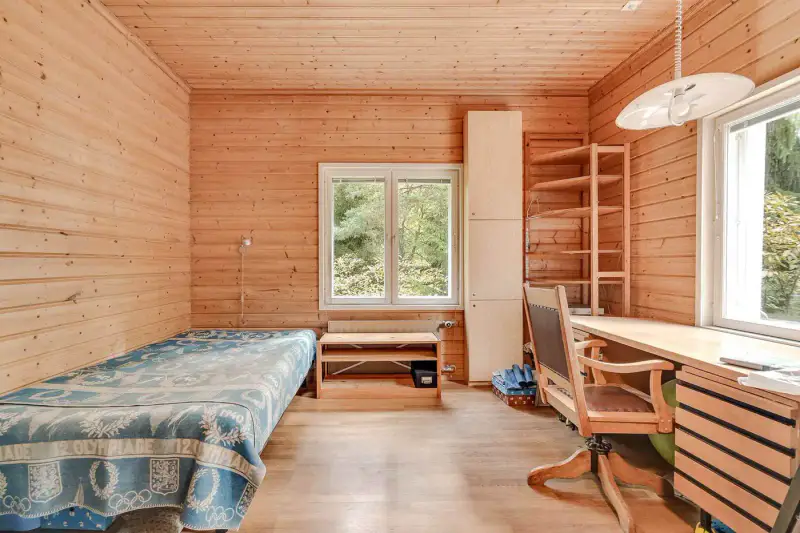 Grande maison en rondins rénovée, Näsijärvi — Kuru (Ylöjärvi), 156 m², 2 240 m², ~100 m rive — 13