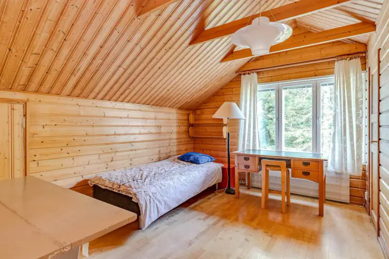 Grande maison en rondins rénovée, Näsijärvi — Kuru (Ylöjärvi), 156 m², 2 240 m², ~100 m rive — 16