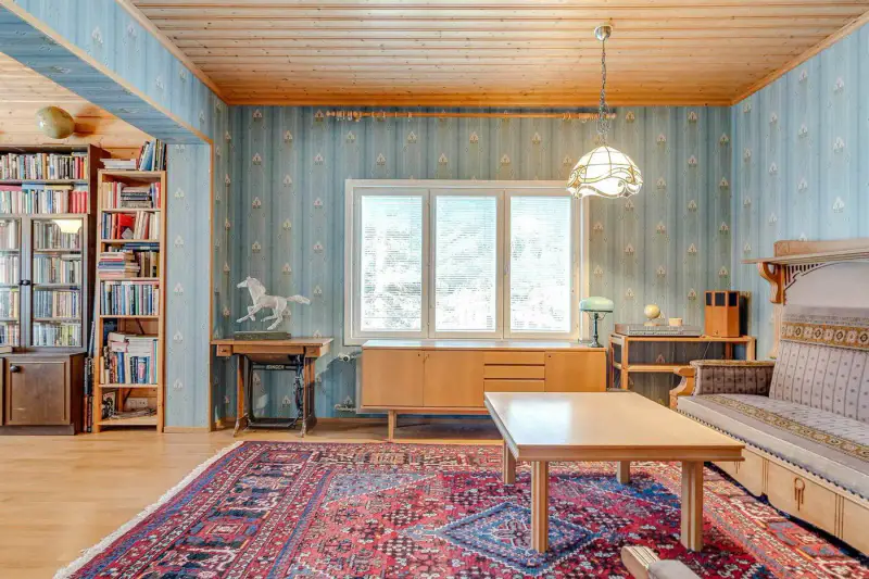 Grande maison en rondins rénovée, Näsijärvi — Kuru (Ylöjärvi), 156 m², 2 240 m², ~100 m rive — 8