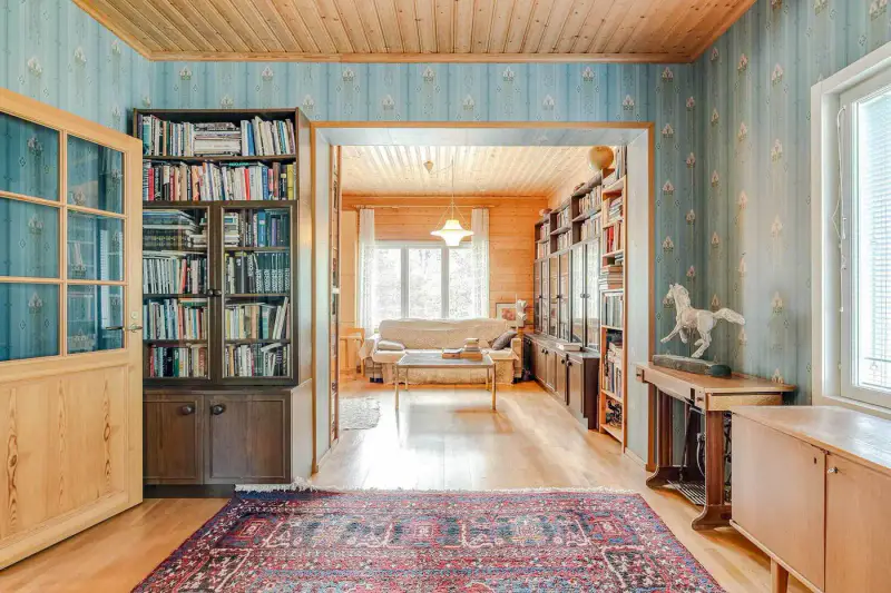 Grande maison en rondins rénovée, Näsijärvi — Kuru (Ylöjärvi), 156 m², 2 240 m², ~100 m rive — 9