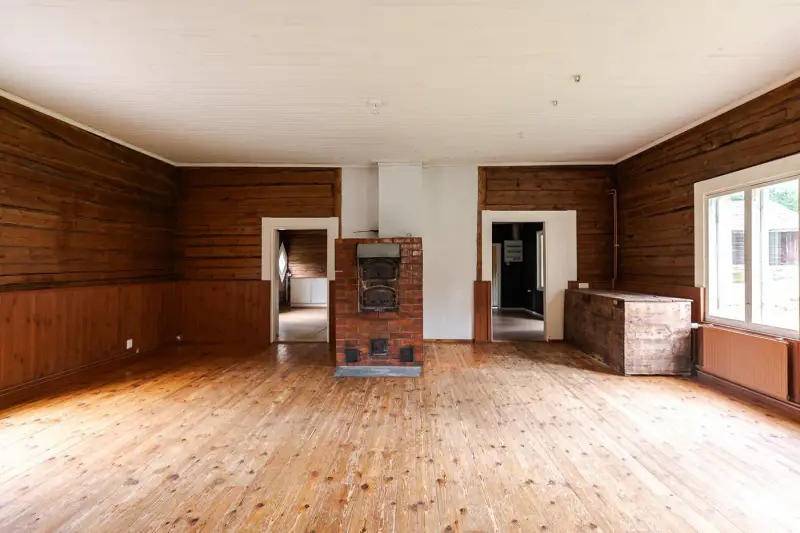 Maison en rondins 1912 ~150 m² + dépendances, 5 ha et ~220 m de rive privée Majavesi — Kyrönlahti / Ylöjärvi — 9