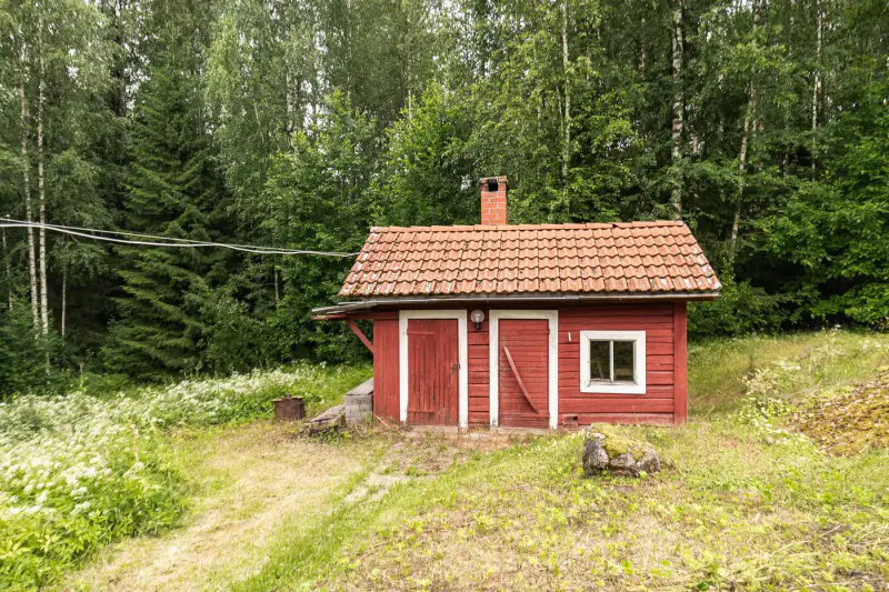 Maison en rondins 1912 ~150 m² + dépendances, 5 ha et ~220 m de rive privée Majavesi — Kyrönlahti / Ylöjärvi — 13