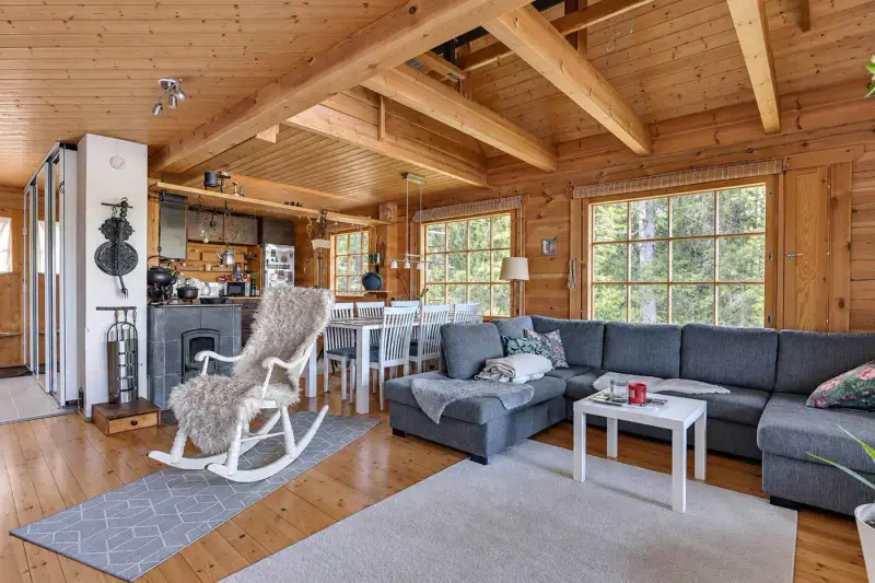 Maison bois ~121 m² (1992) + sauna, 3 470 m² (~45 m rive), Vankavesi — Kuru / Ylöjärvi — 10